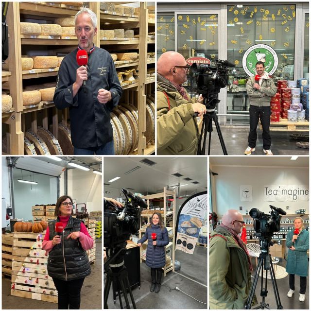 Ce matin le #journaliste @jeanlucthomas31 était au #MIN de #Toulouse . 
Il a interviewé @martine_ferrage des @etsespinasse, Suzy de chez @terramair1 , Théo de @la.nonna.lina.pastificio , Anne-Louise de @tea.magine et @francois_bourgon de chez @xavierfromagerie . 

Chacun d’eux a raconté un souvenir de Noël qui lui tenait à cœur! 
De jolis témoignages que vous pourrez voir sur @cnewsofficiel , @canalplus et @c8lachaine 

#interview #noel #souvenir #toulousemaville #cestbientotnoel🎄